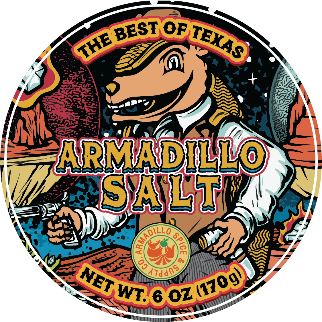Armadillo Salt 6oz Pint Rimmer