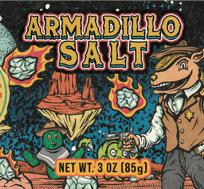Armadillo Salt 3oz Shaker